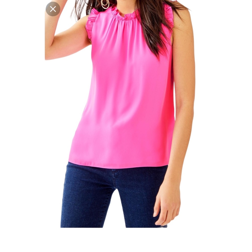NWT Lilly Pulitzer Talisa Top in Mandevilla Pink Small